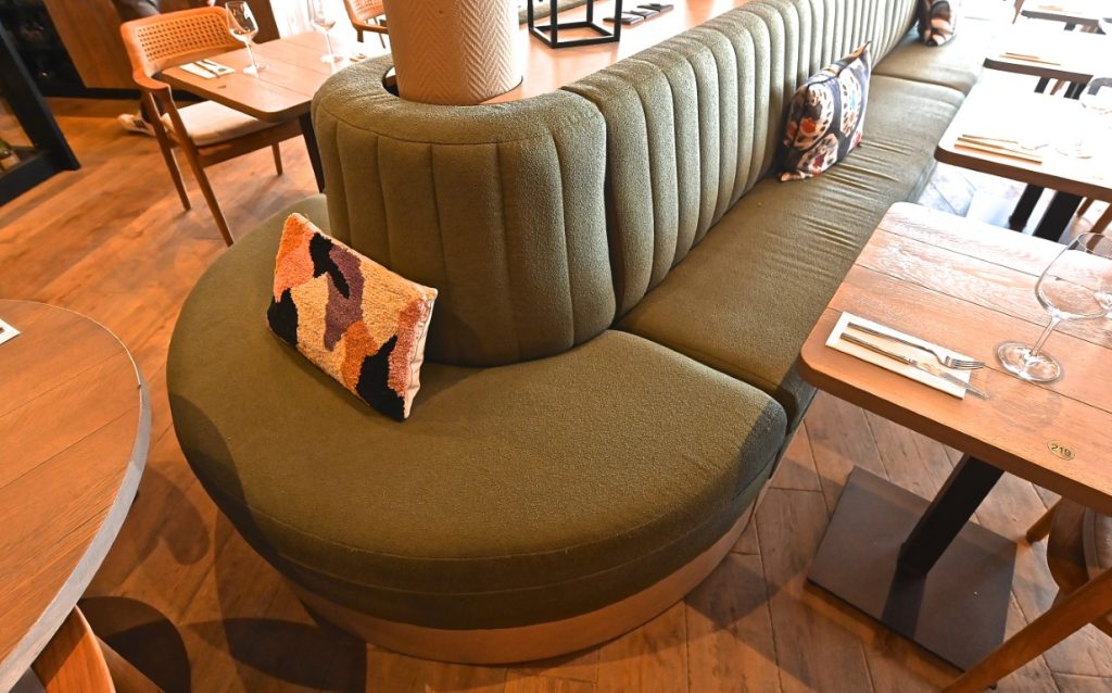 banquette sur mesure restaurant